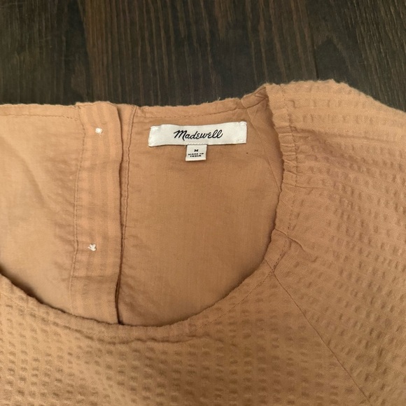 Seersucker Puff-Sleeve Cutout Mini Dress - Picture 4 of 6